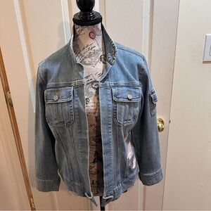 Chico's Light Blue Jean Jacket